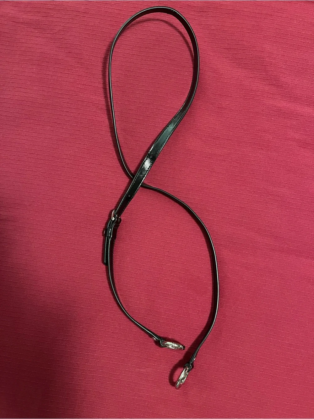 Coach Black Patent Leather replacement adjustable handbag strap